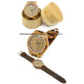 Montre en bois de dames de montres suisses de mouvement de montres en bois naturelles